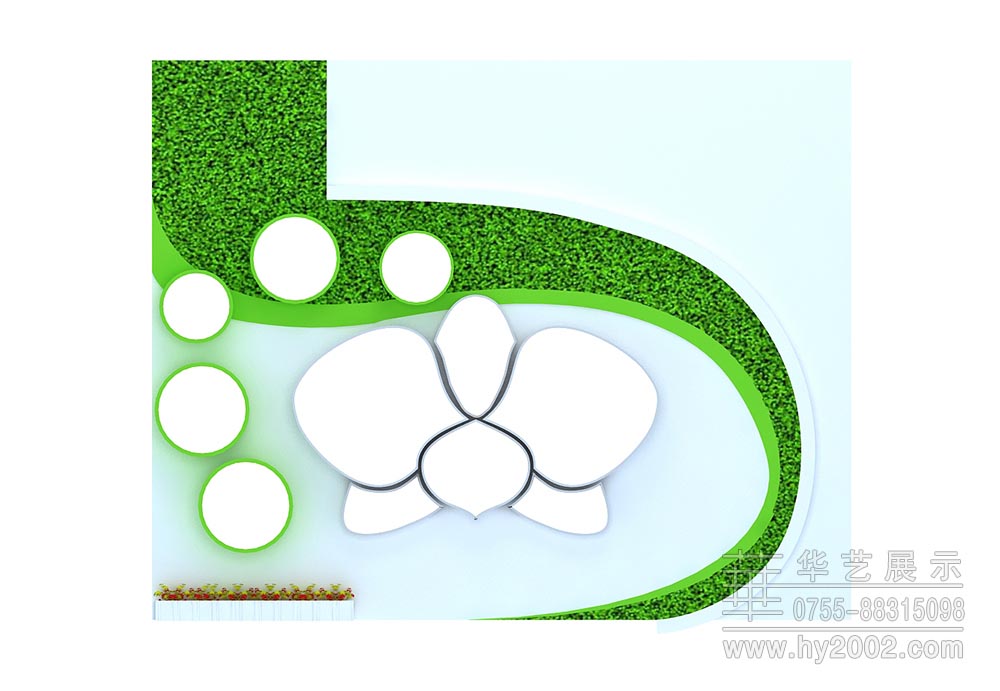 全国兰科植物物种质资源保护中心和深圳市兰科植物保护研究中心展台平面图