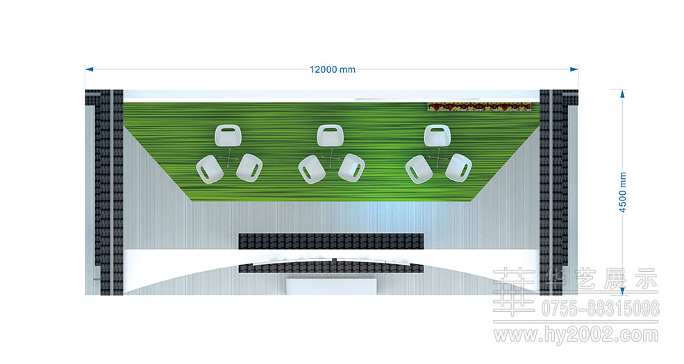 2017土地展合肥特装展位平面图,展台设计平面图