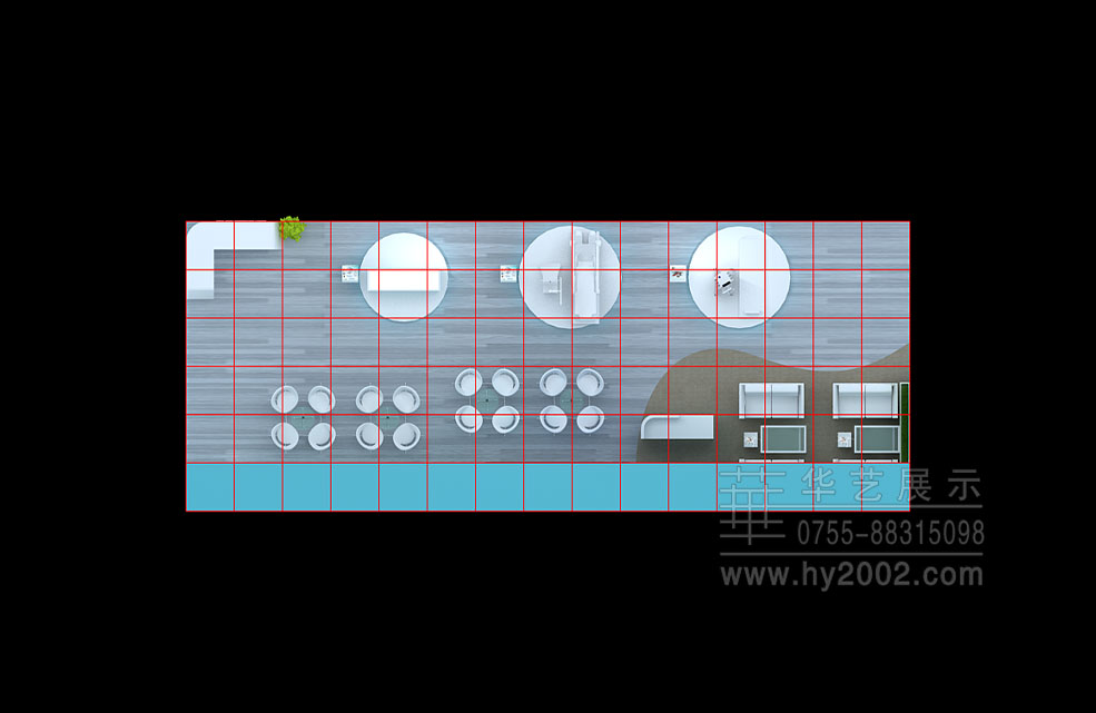 展台设计效果图,会展设计制作效果图