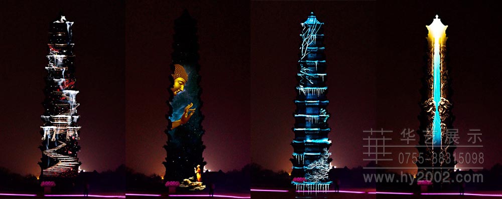 建筑结构外立面投射 AR结构式投射,建筑结构外立面投射
